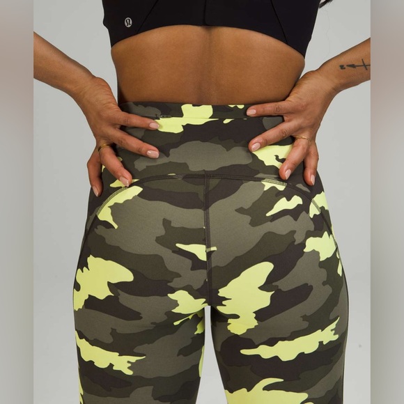 Lululemon Swift Speed High-Rise Crop 21" Heritage 365 Camo Crispin Green Multi - Picture 5 of 10